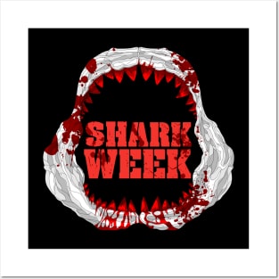 great white shark Bone Jaw, Shark week Posters and Art